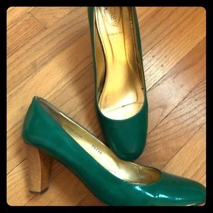 J. Crew Turquoise Heel